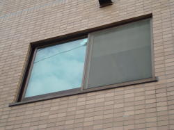 防犯ガラス「セキュオ６０」 引き違い窓入替１　２階外部