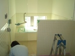 浴室ガラスドア・ＦＩＸガラス施工例