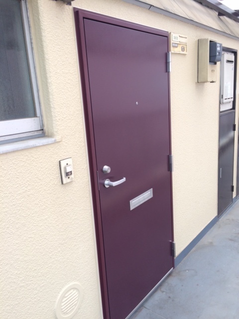玄関ドアリフォーム　分譲マンション　施工後